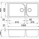 Elleci Tekno 490 Lavello montato su piano Rettangolare Metaltek 3