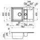 Elleci Easy 325 Lavello montato su piano Rettangolare Metaltek 3