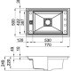 Elleci LVV13086 lavello Vitrotek 3