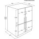 Electrolux ENG4596AOW frigorifero side-by-side Da incasso 362 L Bianco 3