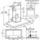 Electrolux LFT416X Cappa aspirante a parete Acciaio inox 600 m³/h 3