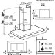 AEG DBB4650M Cappa aspirante a parete Acciaio inox 603 m³/h 6