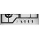 Electrolux KGS6436X piano cottura Acciaio inox Da incasso 60 cm Gas 4 Fornello(i) 4
