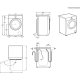 Electrolux EW7W3964LB lavasciuga Libera installazione Caricamento frontale Bianco E 11