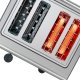 Bosch TAT7S45 tostapane 4 fetta/e 1800 W Nero, Acciaio inox 4