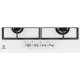 Electrolux PVB642OV Bianco Da incasso Gas 4 Fornello(i) 3