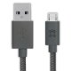 XtremeMac 2.5M GRAY cavo USB 2,5 m USB A Micro-USB A Nero 3