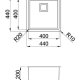 Elleci W-Square 400 Acciaio inox 3