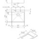 Foster Quadra.1V.50x40.8 Lavello montato su piano Rettangolare Acciaio inox 3