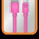 XtremeMac 214051 cavo USB 1,2 m USB A Micro-USB A Rosa 3