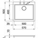 Elleci LVQ10595BSO lavello Vitrotek 3