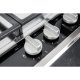 Hotpoint Ariston PKLL 751 T/IX/HAR piano cottura Nero, Acciaio inox Da incasso Gas 5 Fornello(i) 13