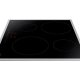 Samsung NZ64H37075K/EG piano cottura Nero, Acciaio inox Da incasso Piano cottura a induzione 4 Fornello(i) 5