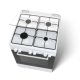 Bosch Serie 4 HGD425120S cucina Elettrico Gas Bianco 4