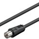 Goobay 11720 cavo coassiale 3C-2V 1,5 m Nero 3