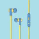 Tribe EPW12100 cuffia e auricolare Cablato In-ear Musica e Chiamate Blu, Giallo 4