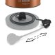 Bosch TWK4P439 bollitore elettrico 1,7 L 2400 W Nero, Oro 4