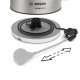 Bosch TWK4P440 bollitore elettrico 1,7 L 2400 W Nero, Acciaio inox 3