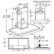 Electrolux LFT766X Cappa aspirante a parete Acciaio inox 615 m³/h 6