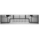 AEG HG745450SM Acciaio inox Da incasso 75 cm Gas 5 Fornello(i) 9