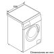 Siemens WM10Q31XEE lavatrice Caricamento frontale 7 kg 1000 Giri/min Argento, Acciaio inox 3