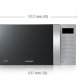 Samsung GE86V Nero, Acciaio inox 23 L 800 W 6