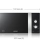 Samsung GE102V-X forno a microonde Argento 28 L 900 W 4