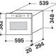Whirlpool AMW 4095/1 IX Acciaio inox Da incasso 22 L 750 W 3