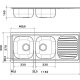 Whirlpool SQ 1150 IX/LH lavello Rettangolare Acciaio inox 3