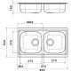 Whirlpool SQ 8652 IX lavello Rettangolare Acciaio inox 3