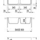 Plados SP0792 Lavello montato su piano Rettangolare Microultragranit 4