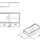 Smeg LSX150CN lavello Rettangolare Granito 3