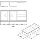 Smeg LSX116CB lavello Rettangolare Granito 3