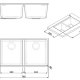 Smeg VZUM3434CB lavello Lavello sottopiano Rettangolare Granito 3