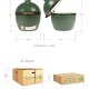 Big Green Egg XXLarge Barbecue Barile Carbone (combustibile) Verde 3