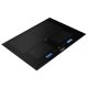 Whirlpool SMP 654 OF BT IXL Nero Da incasso Piano cottura a induzione 6 Fornello(i) 4