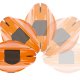 Princess 132401 4 waffle 700 W Arancione 6