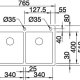BLANCO Claron 340/340-IF/A Rettangolare Acciaio inox 4