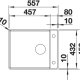 BLANCO Attika 60/A Lavello montato su piano Rettangolare Acciaio inox 4