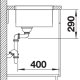 BLANCO Andano 450-U Lavello sottopiano Rettangolare Acciaio inox 5