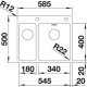 BLANCO Andano 340/180-IF/A Rettangolare Acciaio inox 4