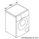 Bosch Serie 6 WDU28540ES lavasciuga Libera installazione Caricamento frontale Bianco 7