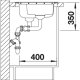 BLANCO Median 6 S Dx Lavello sottopiano Rettangolare Acciaio inox 6