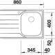BLANCO Median 45 S Dx Lavello sottopiano Rettangolare Acciaio inox 5