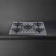 Smeg Linea PV175S2 piano cottura Argento Da incasso 72 cm Gas 5 Fornello(i) 4