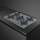 Smeg Linea PV175S2 piano cottura Argento Da incasso 72 cm Gas 5 Fornello(i) 5