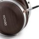 Denon AH-D5200 Cuffie Cablato A Padiglione Marrone, Argento 4