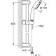 GROHE Tempesta 100 sistema di doccia Cromo 3