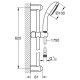 GROHE Tempesta 100 sistema di doccia Cromo 3