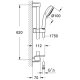 GROHE Tempesta Cosmopolitan 100 sistema di doccia Cromo 3